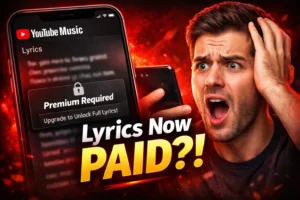 YouTube Music lyrics paywall